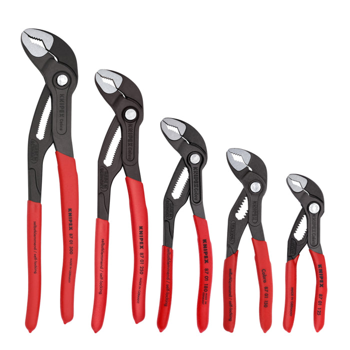 KNIPEX 5-Piece Pliers Cobra Set in Tool Roll