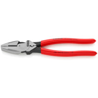 KNIPEX 9-1/2" High Leverage Lineman's Pliers New England with Fish Tape Puller & Crimper