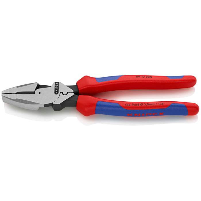 KNIPEX 9-1/2" Ultra-High Leverage Lineman's Pliers with Fish Tape Puller and Crimper