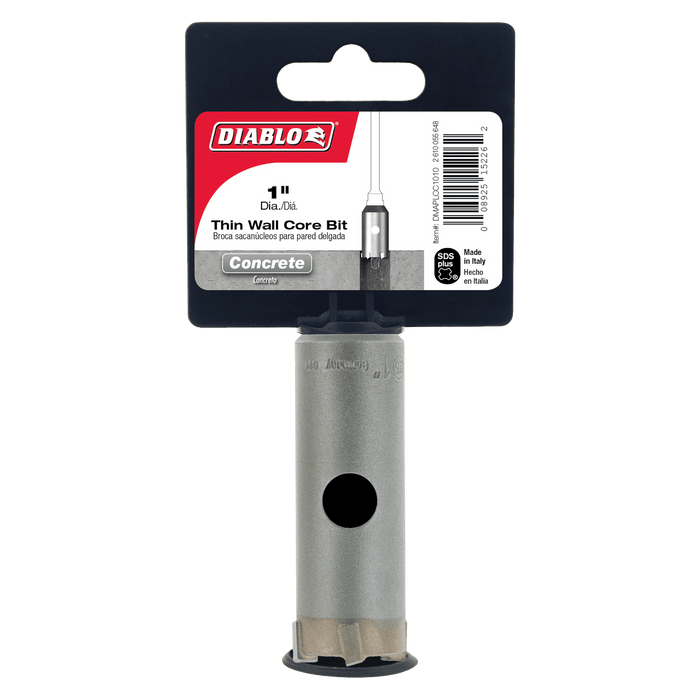 Diablo Tools 1" SDS-Plus Thin Wall Carbide-Tip Core Bit