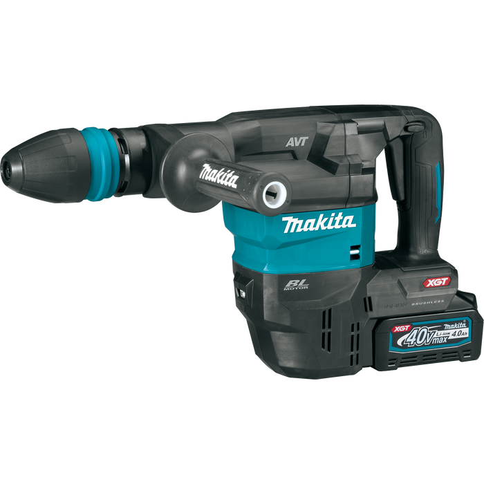 Makita 40V Max XGT Brushless Cordless 15 lb. SDS‑MAX AVT Demolition Hammer Kit, AWS Capable (4.0Ah)