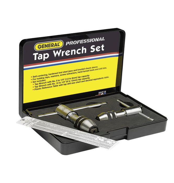 General Tools Two-piece Ratchet Tap Wrench Set