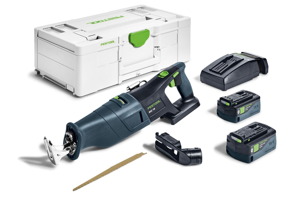 Festool Cordless reciprocating saw RSC 18 5,0 EB-Plus