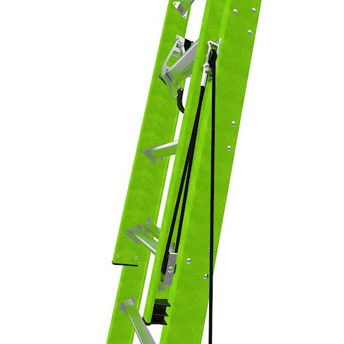 Little Giant Ladders 24' SumoStance M24 Extension Ladder, Fiberglass, Type IA, 300lbs. rated