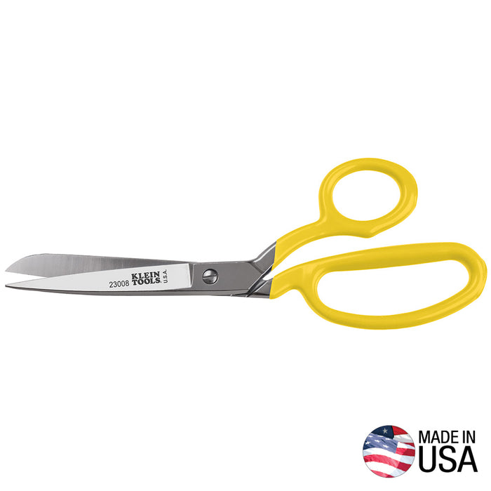 Klein Tools 23008 Premium Forged Heavy Duty Scissors, Made in USA, Multipurpose Durable Household Scissors, 8-Inch