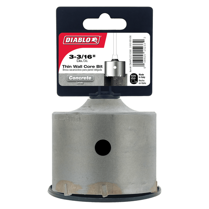 Diablo 3-3/16" SDS-Plus Carbide Tipped Thin Wall Core Bit