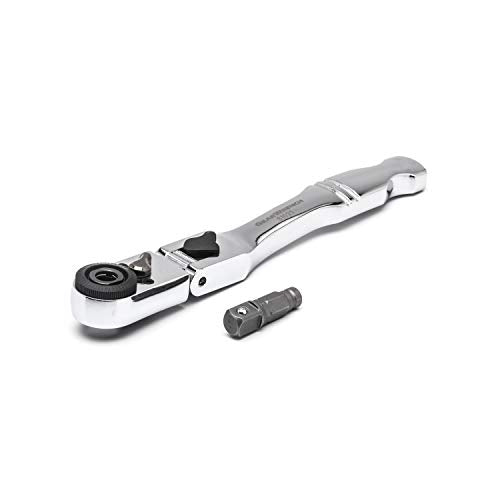 GEARWRENCH 1/4" Drive 72 Tooth Quick Release Locking Flex Slim Head Ratchet, 6"