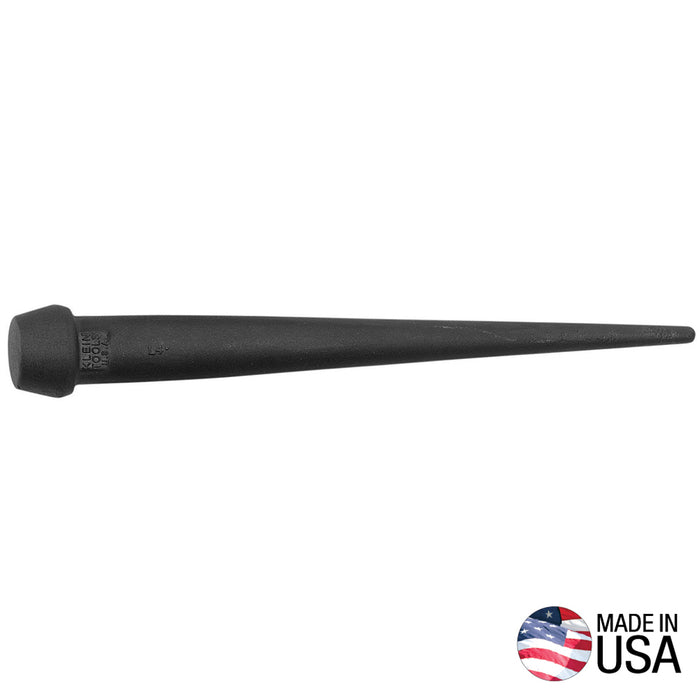 Klein Tools 3255 Bull Pin, Made in USA, Broad Head Bull Pin Resists Corrosion and Mushrooming, Heat Treated Steel with Black Finish, 1-1/4-Inch