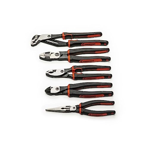 Crescent 5-Piece Mixed Dual Material Plier Set