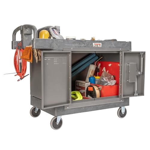 JET Resin Utility Cart with LOAD-N-LOCK Security System