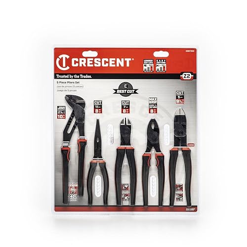 Crescent 5-Piece Mixed Dual Material Plier Set