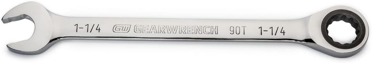 GEARWRENCH 1-1/4" 4 Degree Swing Arch 12 Point Ratcheting Combination Wrench - 86956