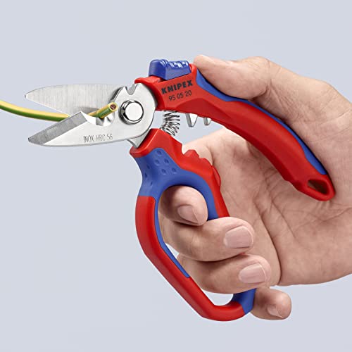 KNIPEX 6-1/4" Stainless Steel Angled Electricians' Shears