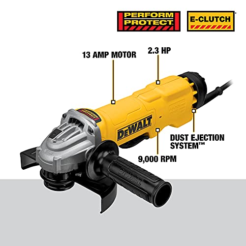 DeWALT 6 In. 13 Amp. Angle Grinder Tool, Paddle Switch with No Lock-On