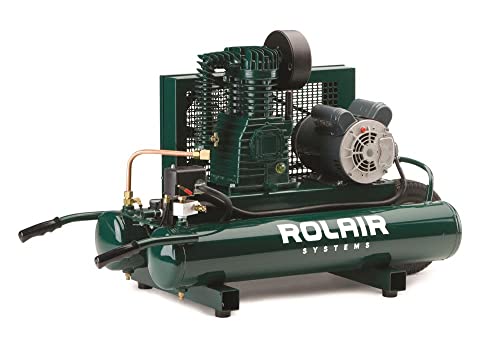 Rolair 9-Gallon Twin Tank Compressor with Dual Controls