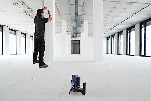 BOSCH 12V Max Connected Green-Beam Cross-Line Laser with Plumb Points