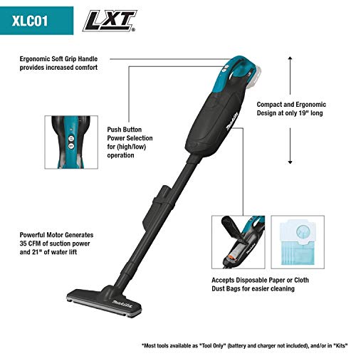 Makita 18V LXT Lithium-Ion Cordless Vacuum (Bare Tool)