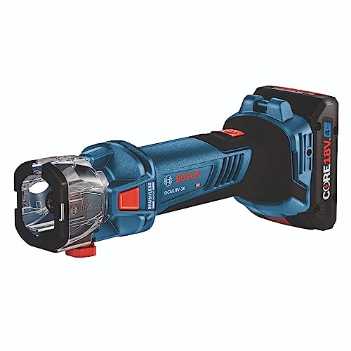 BOSCH 18V 2-Tool (GXL18V-291B25) Combo Kit with Brushless Screwgun, Brushless Cut-Out Tool and (2) CORE18V 4 Ah Advanced Power Batteries