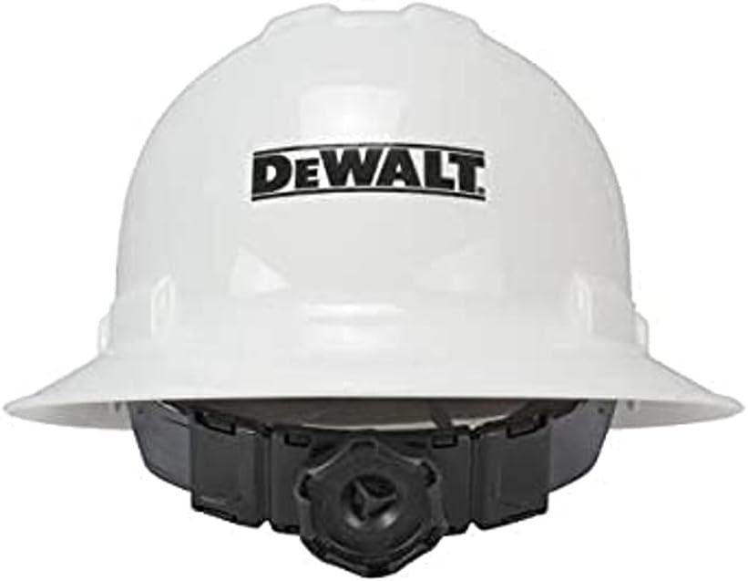 DeWALT (DPG11FB-W) Full Brim 6 Point Ratchet Suspension Hard Hat - White