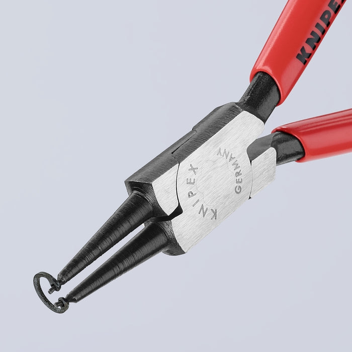 KNIPEX 5-1/2" Internal Snap Ring Pliers-Forged Tips