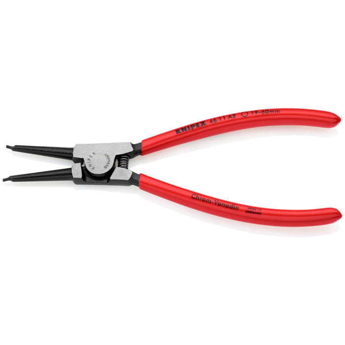 KNIPEX 7-1/4" External Snap Ring Pliers-Forged Tips