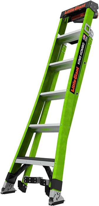 Little Giant Ladder Systems 13906-074 King Kombo 3-in-1 Ladder, 6 Ft, Green