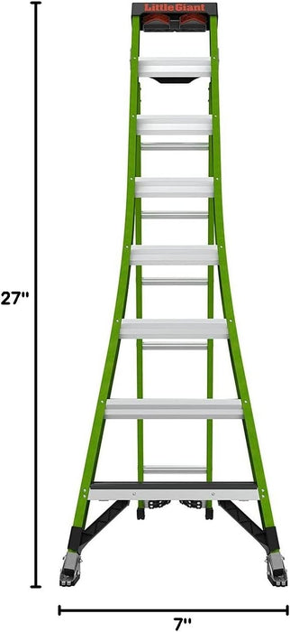 Little Giant Ladder Systems 13908-074 King Kombo 3-in-1 Ladder, 8 Ft, Green