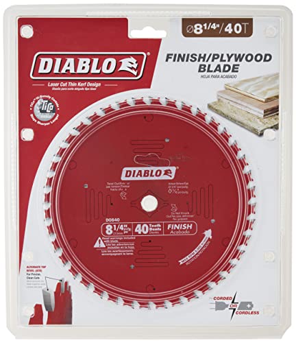 Diablo 8-1/4" x 40-Teeth Finishing Saw Blade for Wood