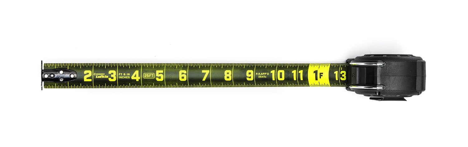 Crescent Lufkin 1-3/16" x 35' Shockforce Nite Eye G1 Dual Sided Tape Measure