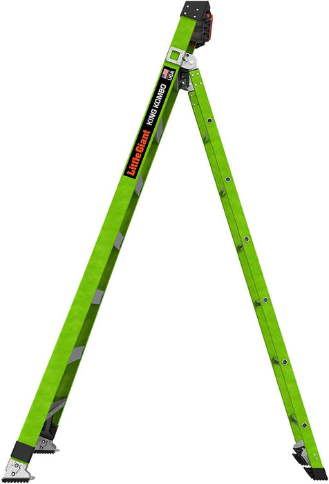 Little Giant Ladder Systems 13908-074 King Kombo 3-in-1 Ladder, 8 Ft, Green