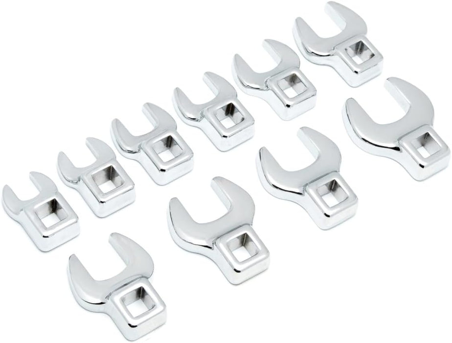 GEARWRENCH 10 Pc. 3/8" Drive Crowfoot Wrench Set, Metric - 81909