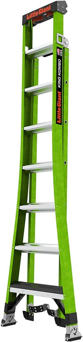 Little Giant Ladder Systems 13908-074 King Kombo 3-in-1 Ladder, 8 Ft, Green