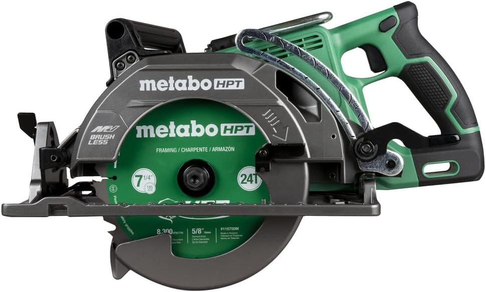 Metabo HPT 36V Cordless 7-1/4 In. Rear Handle Circular Saw, 500 Cuts Per Charge, Lightweight at 8.2 Lbs.