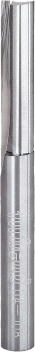 Freud 04-108: 1/4" (Dia.) Double Flute Straight Bit, Pack of 1, Perma-shield Coating Red