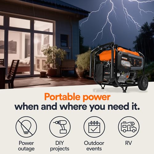 Generac 6,500-Watt Portable Generator GP6500 (Model 7683)