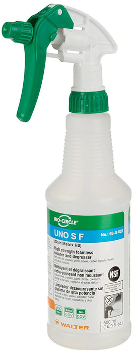 Walter 53L315 Empty UNO SF Refillable Trigger Sprayer, 500mL Bottle