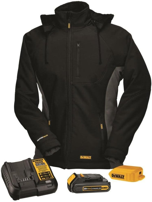 DEWALT (DCHJ066C1-S) 20V/12V MAX Women's Heated Jacket Kit, Black, Small