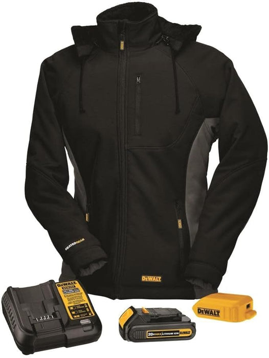 DEWALT (DCHJ066C1-XS) 20V/12V MAX Women's Heated Jacket Kit, Black, X-Small