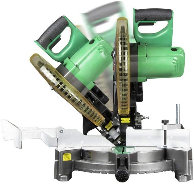 Metabo HPT 10 In. Miter Saw | Laser Marker | Single Bevel | Compound | 15-Amp Motor | C10FCH2S