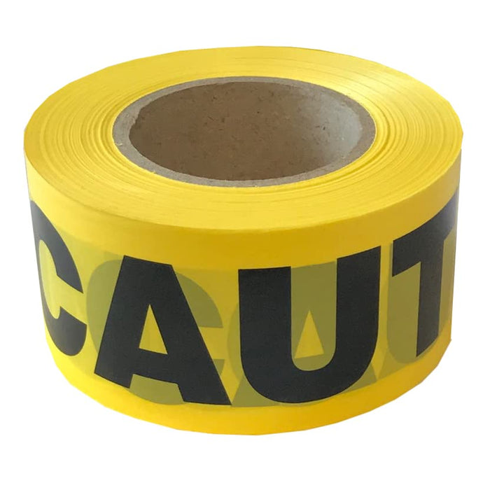 Cordova Pro Pack Yellow Caution Barricade Tape, 3 in. x 1000 ft. Roll, 12-Pack