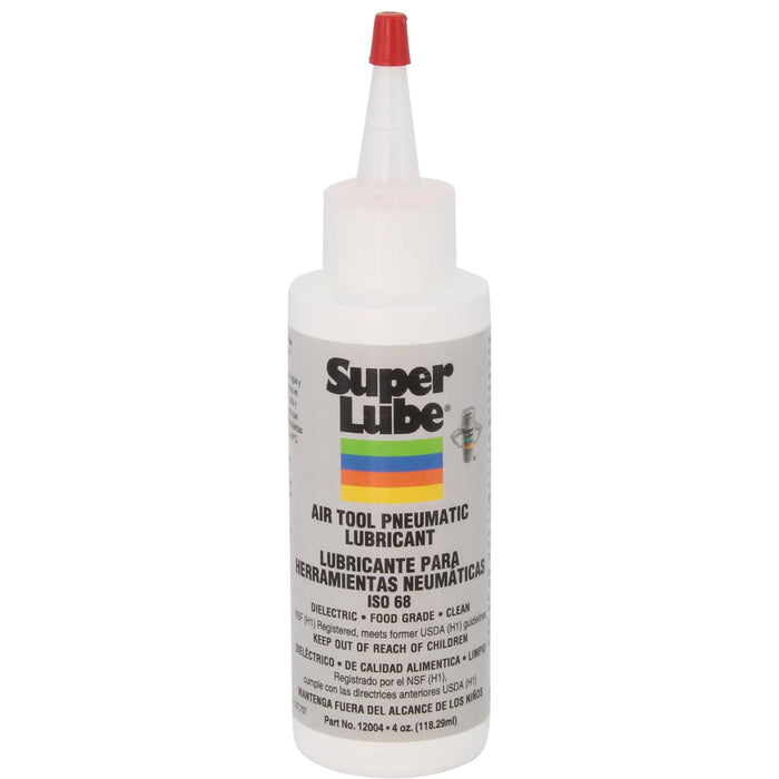 Super Lube Air Tool Lubricant, 4 oz Bottle, Translucent Clear