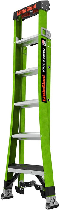 Little Giant Ladder Systems 13906-074 King Kombo 3-in-1 Ladder, 6 Ft, Green