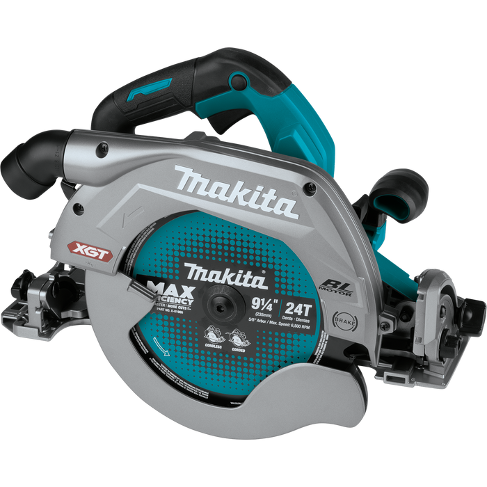 Makita 40V Max XGT 9‑1/4" Circular Saw with Guide Rail Compatible Base (Bare Tool)