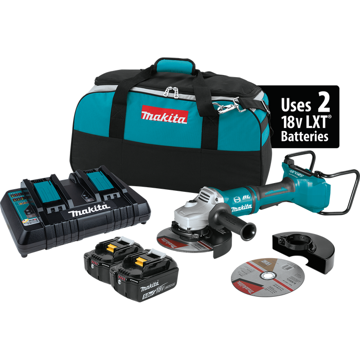 Makita 18V LXT 7" Paddle Switch Cut-Off/Angle Grinder Kit with Electric Brake