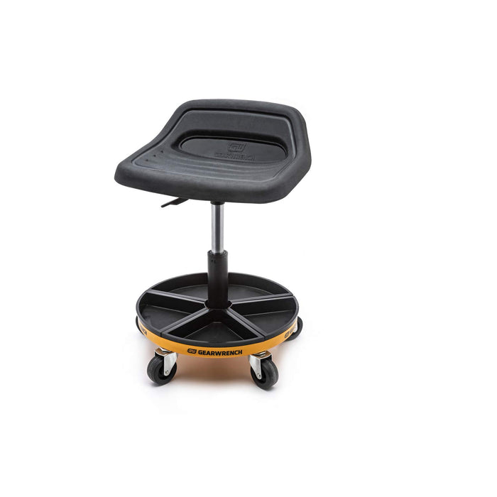 GEARWRENCH Adjustable Height Swivel Mechanics Seat, 18" To 22"