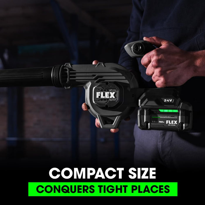 FLEX 24V Brushless Cordless 115 CFM 185 MPH Jobsite Blower