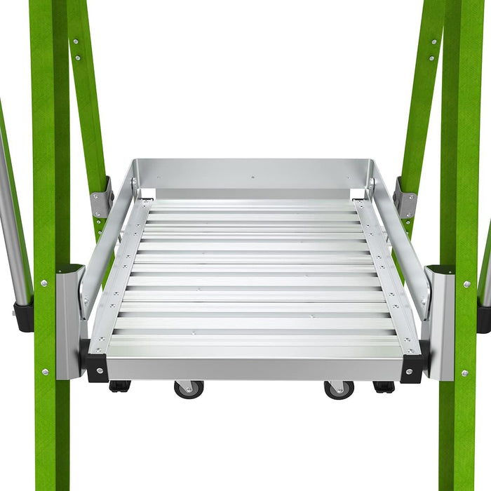 Little Giant Ladder Systems Safety Cage 2.0, M2, 2ft Enclosed Platform, Platform Ladder, Fiberglass, Type 1AA, 375 lbs Weight Rating, (19702)