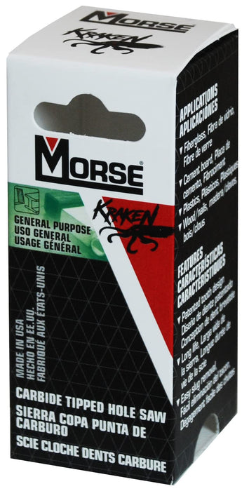 Morse Kraken  Hole Saw, Carbide Tipped, 2" Diameter, 1 Blade