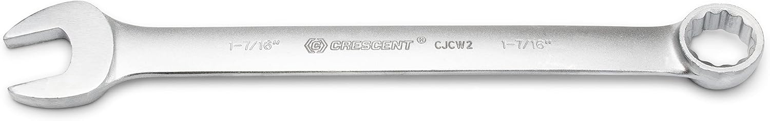 Crescent 1-7/16" 12 Point Satin Jumbo Long Pattern Combination Wrench - CJCW2