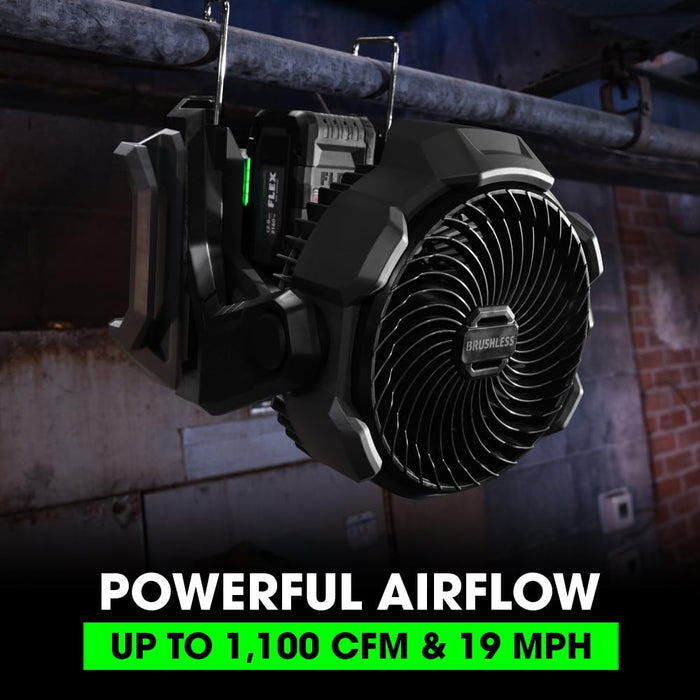 FLEX 24V Brushless Cordless 1,100 CFM Jobsite Fan (Bare Tool)